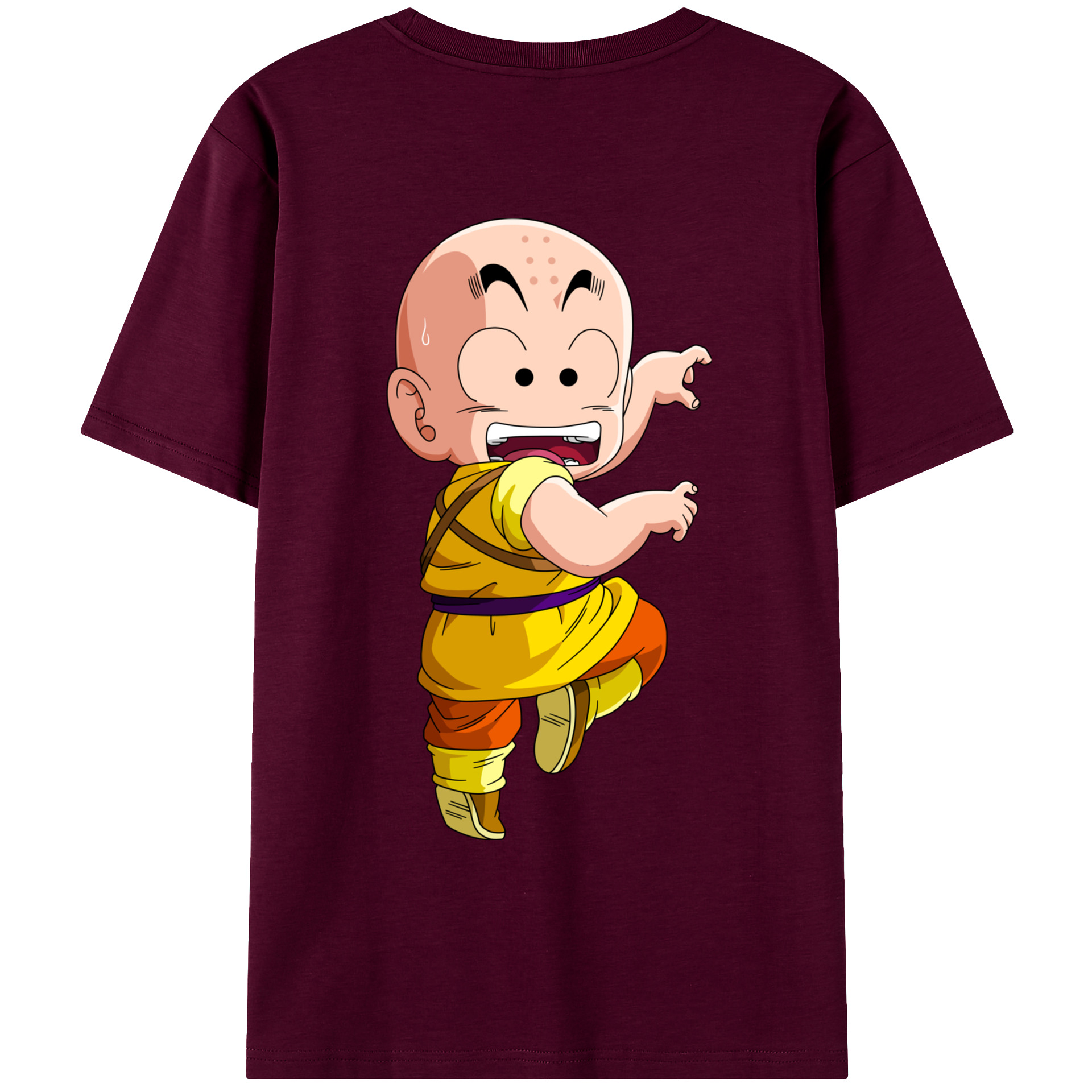 （画像用） ドラゴンボール クリリン DRAGON BALL krillin レディース半袖Tシャツ(バックプリント)